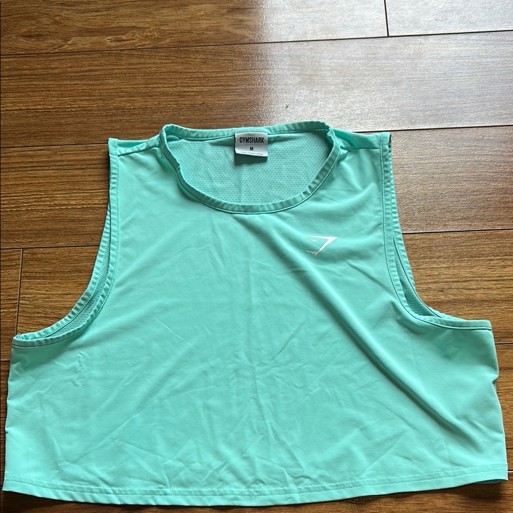 Gymshark Green Sleeveless Crop Top